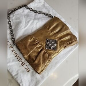 BCBGMAXAZRIA Gold Clutch Bag